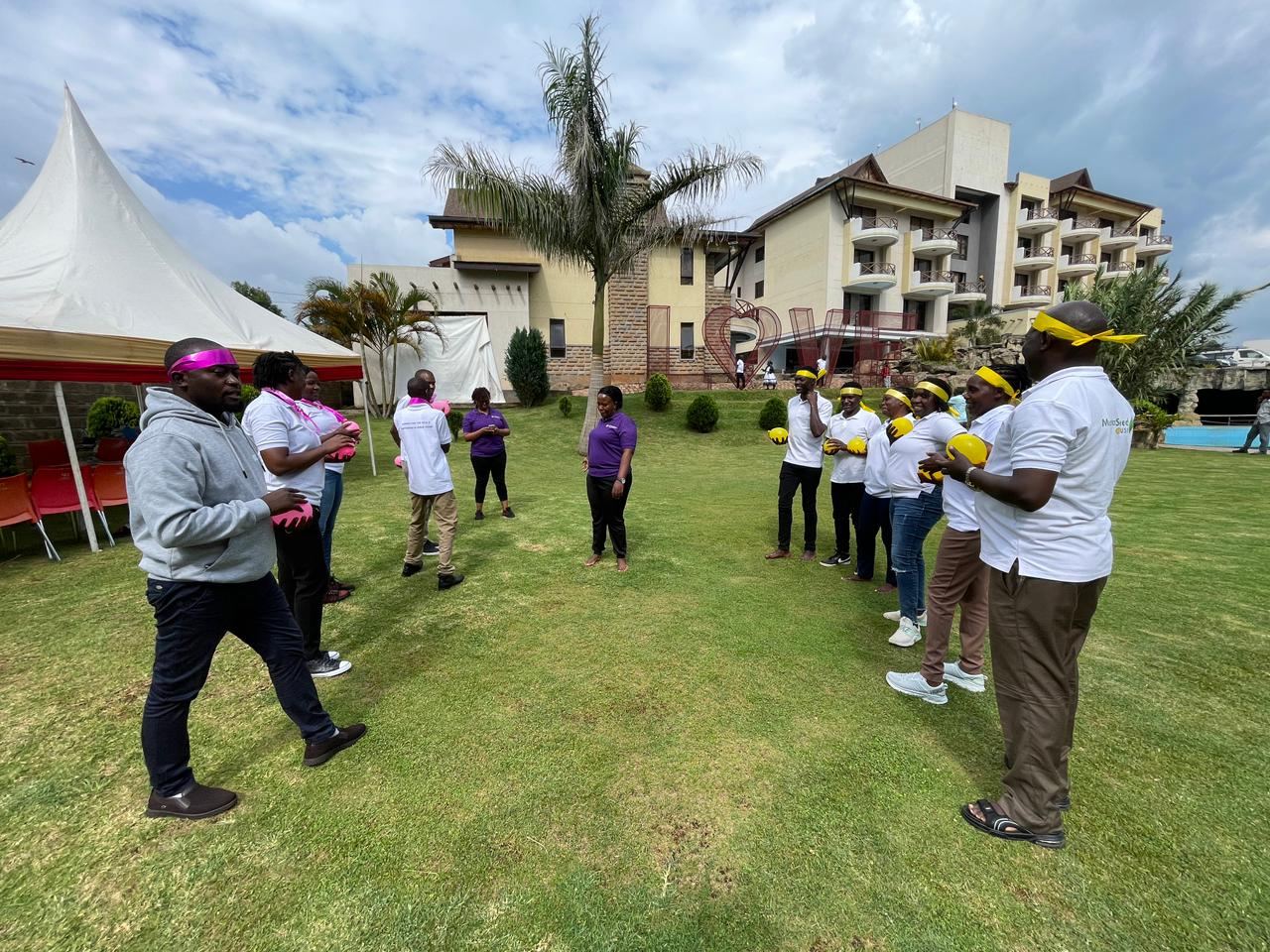 Outdoor team building activity